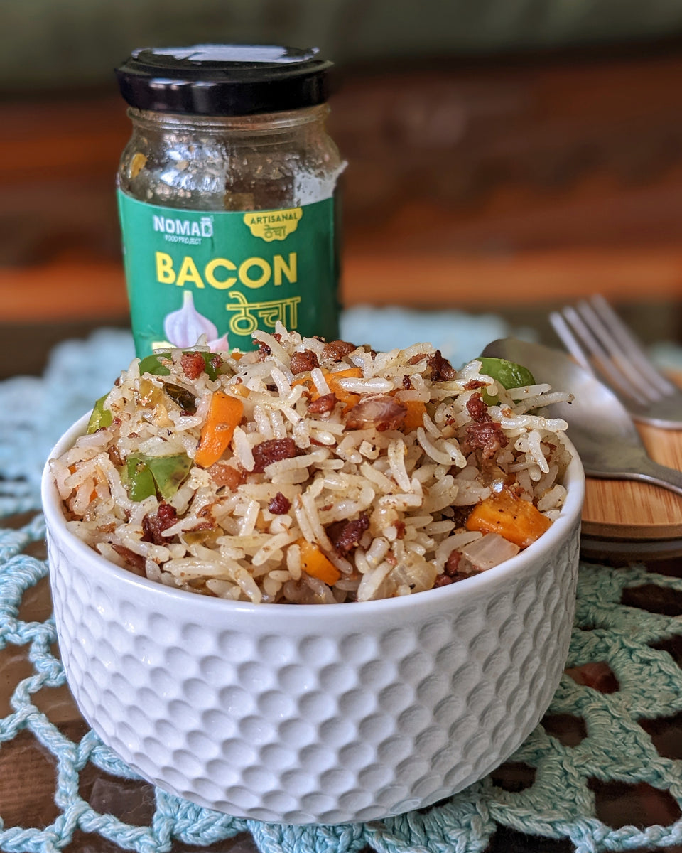 Techa Rice Bacon Thecha Fried Rice – nomadfoodproject